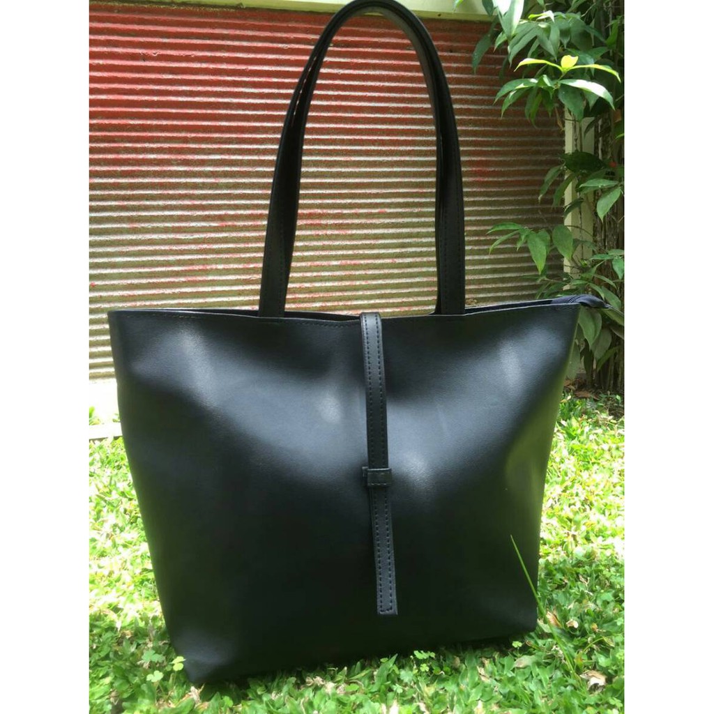 TOTEBAG WANITA/Totebag Kulit Polos ZIPPER DAN FURING/Tas Totebag Wanita Escortbags