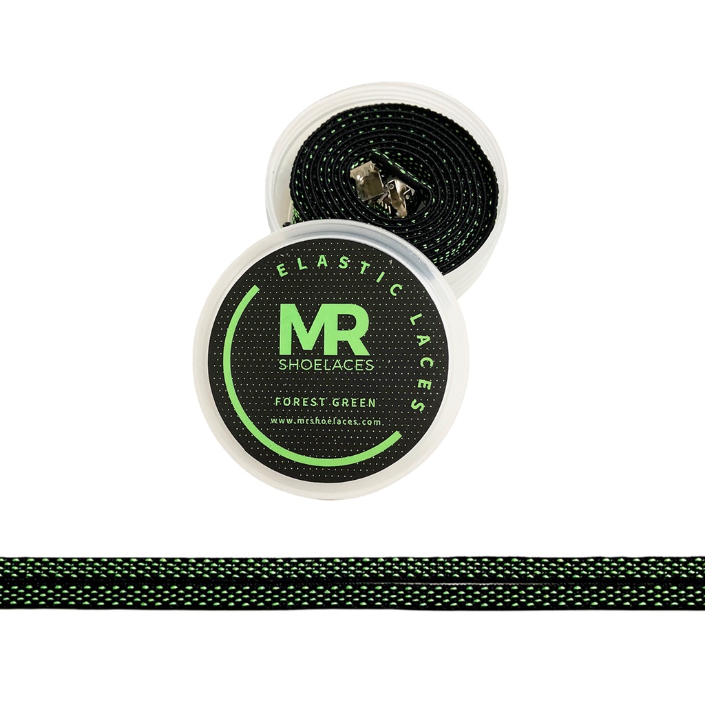 MR Shoelaces PD01 Elastic Forest Green Tali Sepatu Flat Elastis 80cm 100cm 120cm 150cm