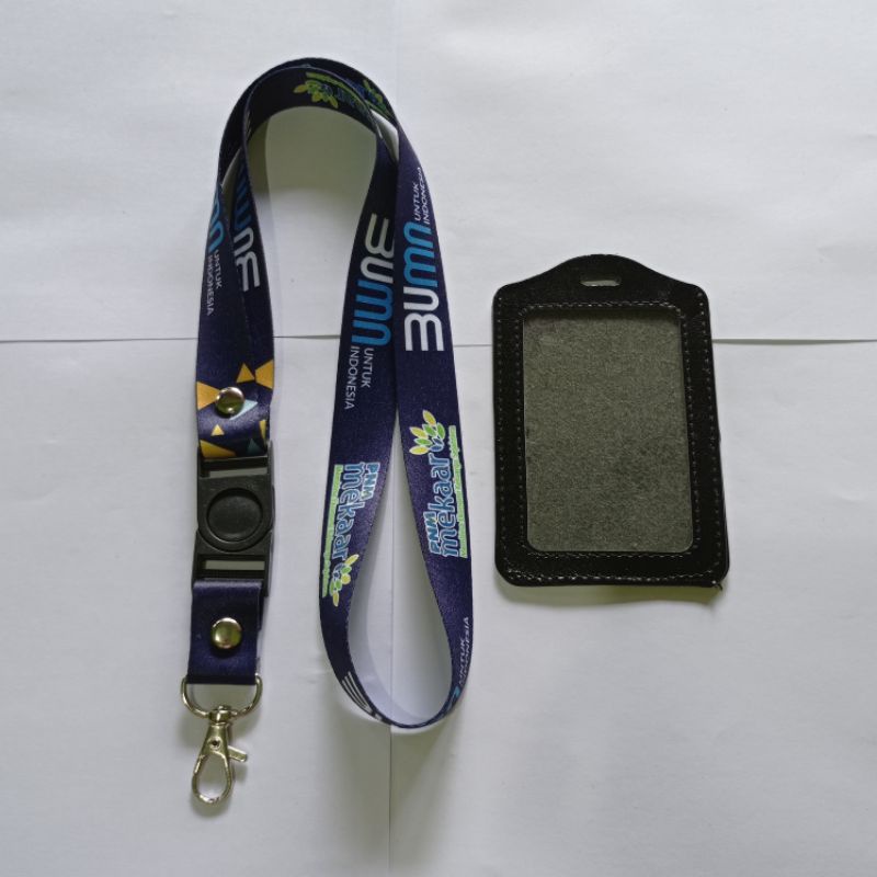 tali bumn pnm mekaar satuan printing lanyard id card idcard