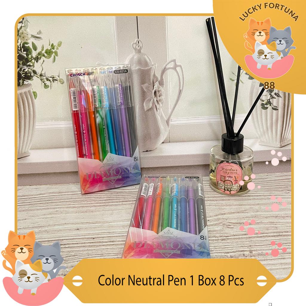 

[LuckyFortuna88] Color Neutral Pen 1 Box 8 PcsColor neutral pen 1 box isi 8 pcs Set pena netral warna 8 pcs Pena netral warna 8 pcs dalam 1 kotak Pena netral warna netral 8 pcs Set pena warna netral 8 pcs Pena netral berkualitas 8 pcs