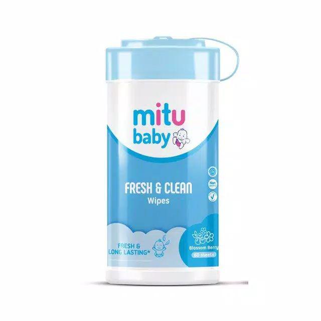 MITU WIPES FRESH&amp;CLEAN BLUE BERRY 60'S BTL