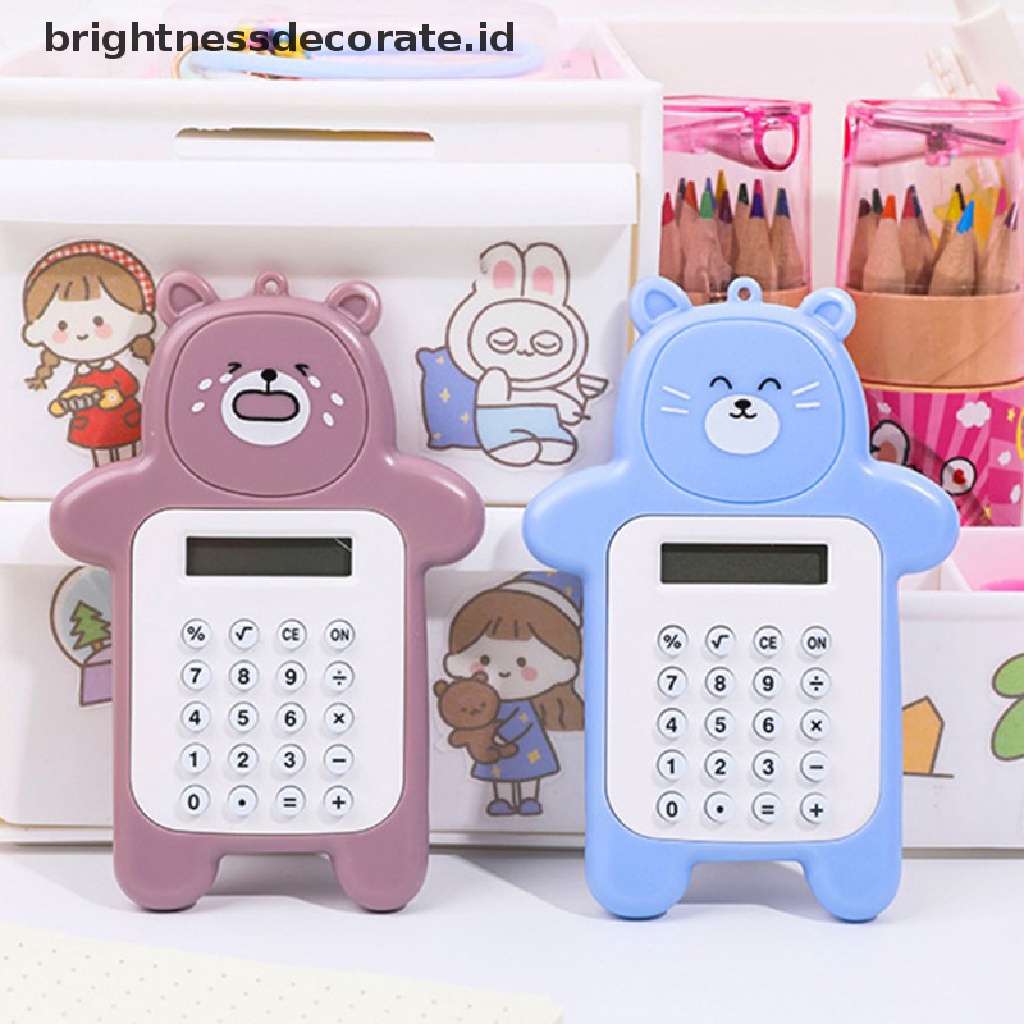 (Birth) Kalkulator Saku 8 Digit Tenaga Baterai Warna Pastel