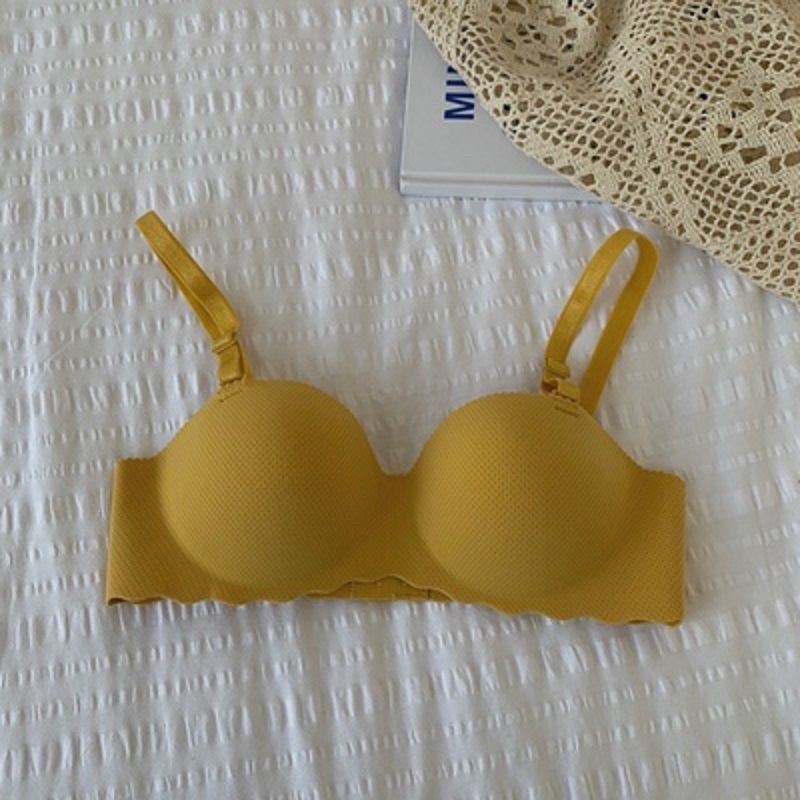 Sayishop Summer bra push up light and small chest gathered comfort simple bh-bra-121 kuning