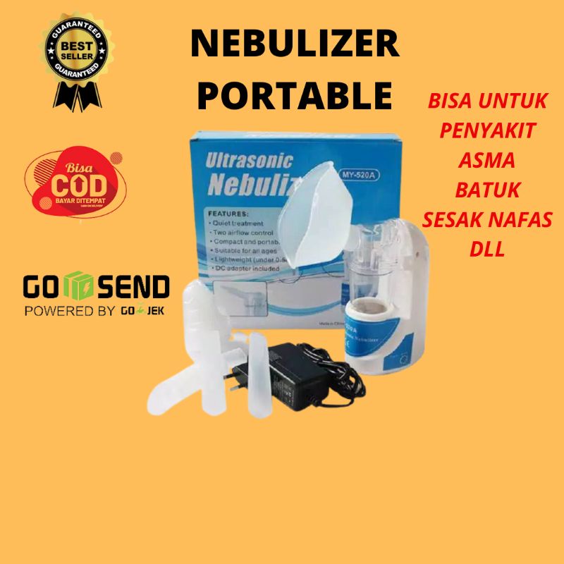 Nebulizer Portable Ultrasonic Alat Uap Inhalasi