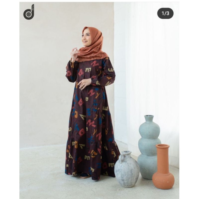 New AISHA DRESS BROWN by Deenay stylemm