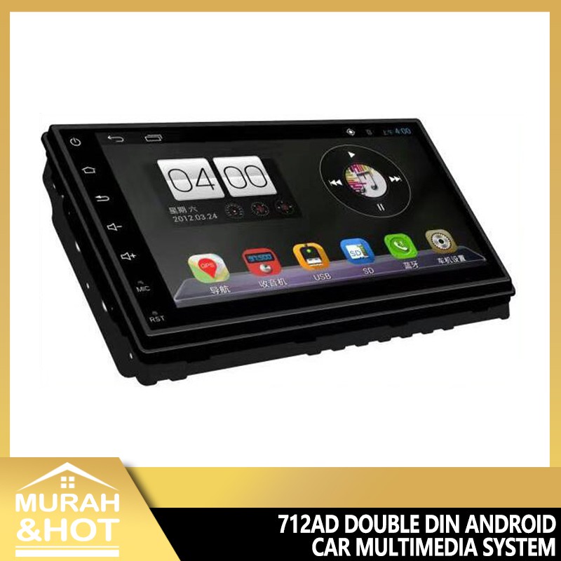 712AD DOUBLE DIN ANDROID CAR Mobil MULTIMEDIA SYSTEM 7 inch Layar sentuh HD
