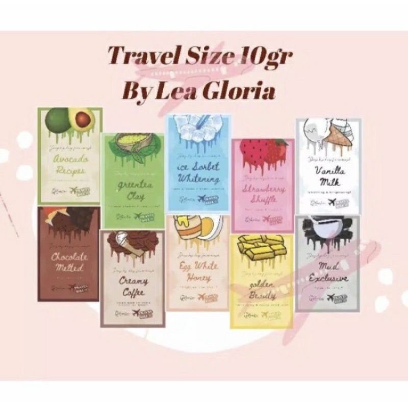 MASKER ORGANIK LEA GLORIA 10 Gram