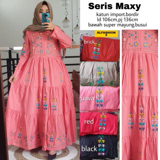 Maura Couple - Sania Ruffle Batik Couple Ori Ndoro Jowi Dnt Garansi Termurah  2593