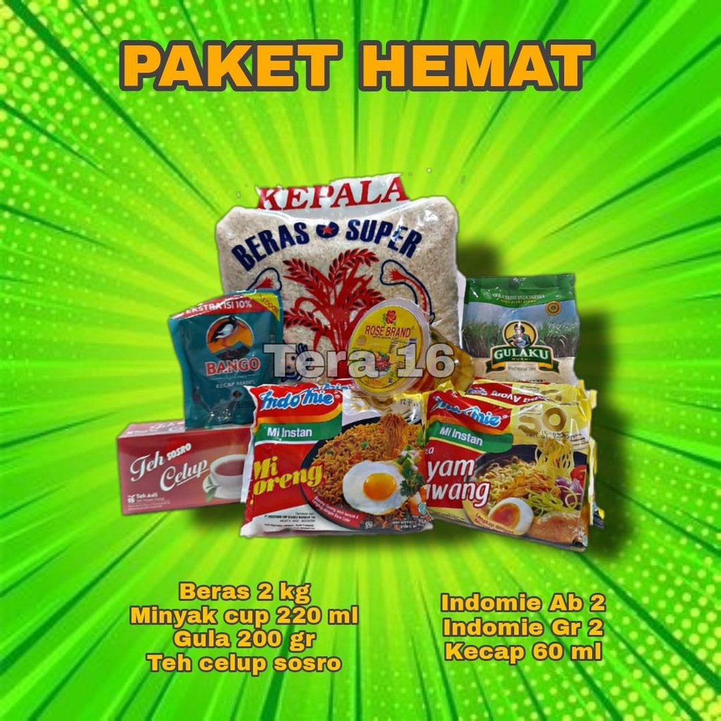 paket sembako hemat paket lebaran hampers