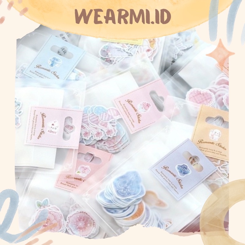 

70 pcs Sticker Pack Deco Motif Aesthetic Mini Lucu Scrapbook Bujo Jurnal Diy- sp118