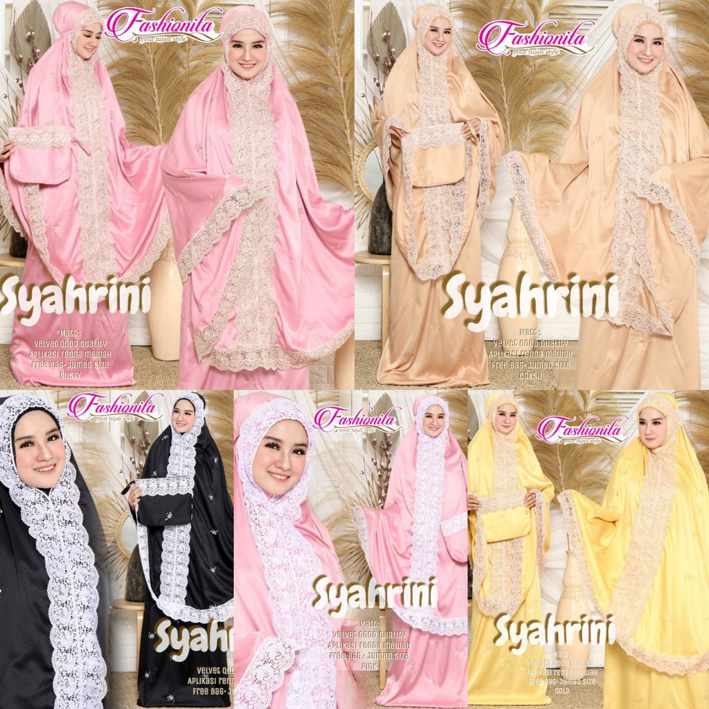 mukena syahrini - mukena renda mewah