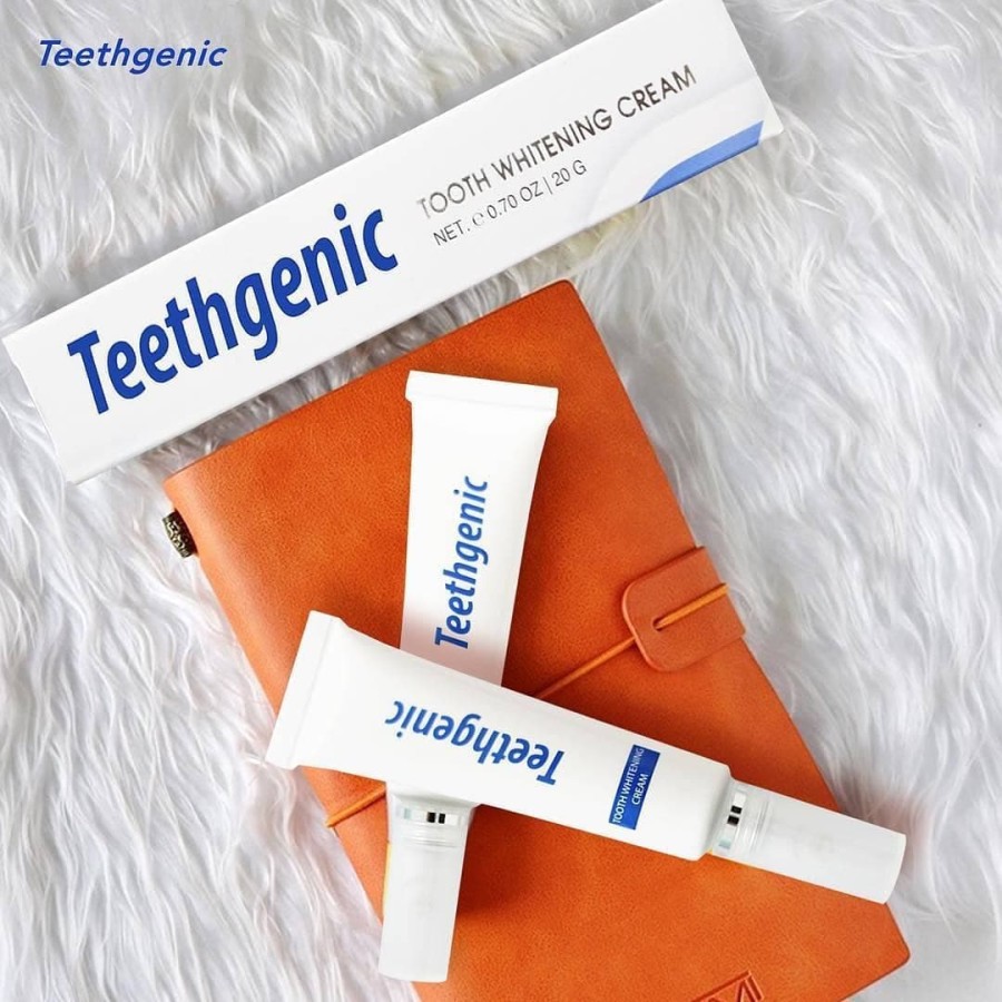 Pemutih Gigi Kuning Teethgenic Tooth Whitening Cream By Ertos Cream Pemutih Gigi Perwatan Gigi