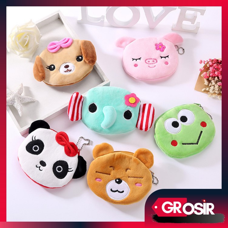 Grosir - D366 Dompet Karakter Koin / Gantungan Tas Boneka / Dompet Kartun / Dompet Wanita / Souvenir