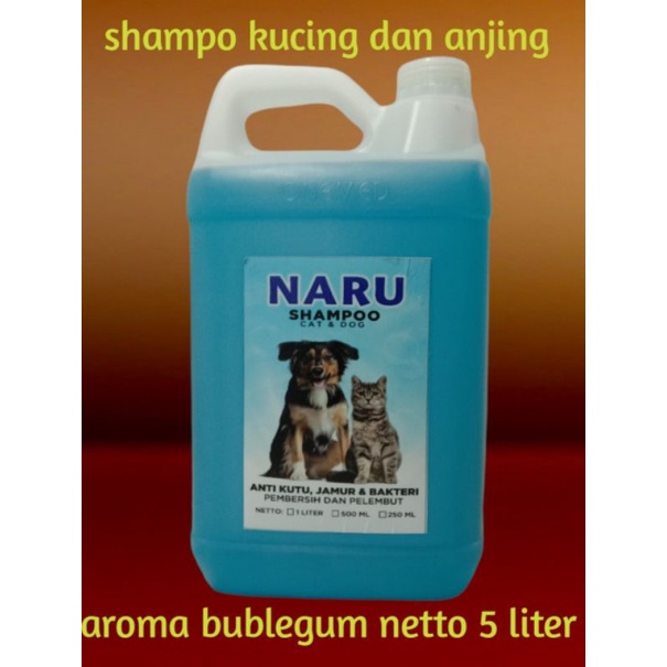 SHAMPO KUCING DAN ANJING NETTO 5 LITER ANTI KUTU/JAMUR/BAKTERI /ANTI RONTOK