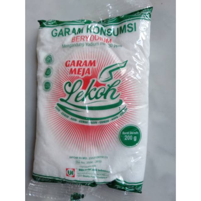 

Garam meja cap Lekoh 200gr ecer