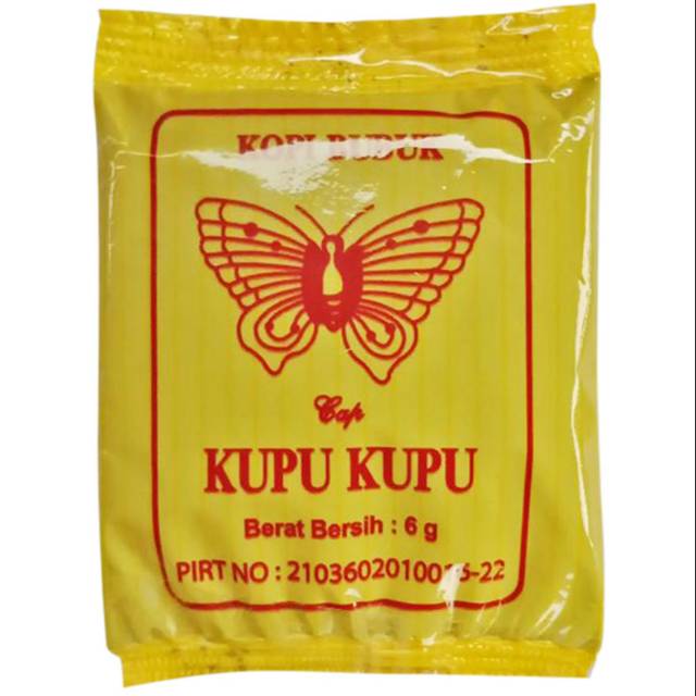 

Kopi Bubuk Hitam Cap Kupu-Kupu isi 20 Sachet, Kopi Khas Banten