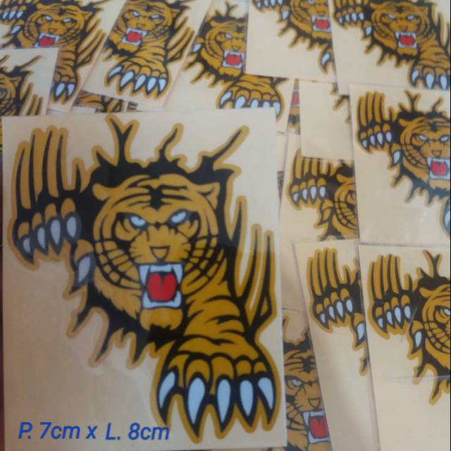 STICKER HARIMAU STICKER MACAN CUTTING