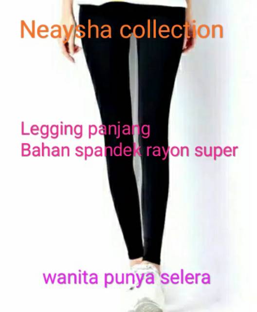 Legging panjang polos konveksi neaysha collection bahan spandek rayon super