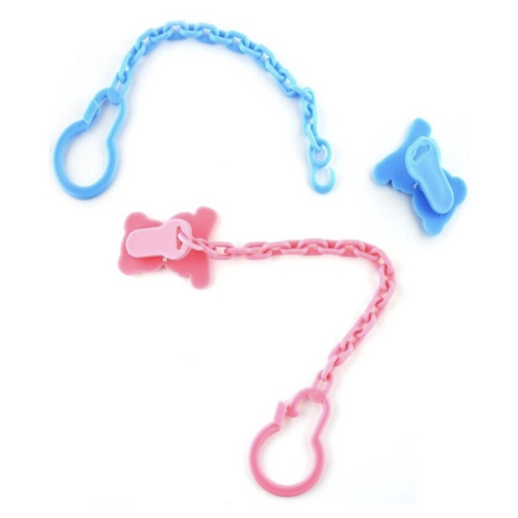 KLIP RANTAI PENJEPIT DOT BAYI / RANTAI EMPENG / TALI GANTUNGAN EMPENG / TALI RANTAI DOT BAYI / BABY SAFETY PACIFIER (IP)