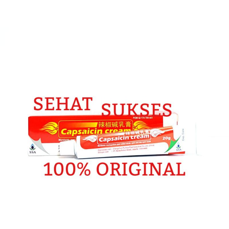 Capsaicin Cream - Untuk Nyeri Sendi, keseleo , Encok