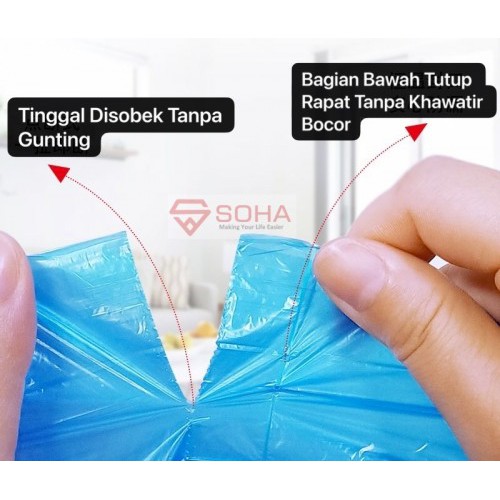 ART-010 Kantong Plastik Sampah gulung 45x50 1 roll 20pcs Tebal Kresek Garbage Bag PLASTIC