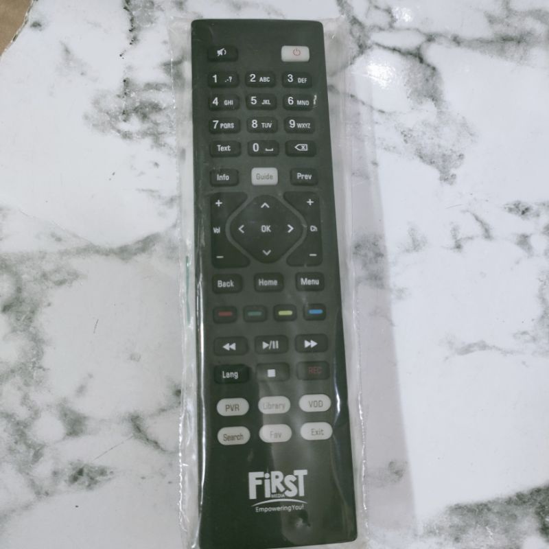 REMOTE REMOT TV KABEL FIRST MEDIA ORIGINAL ASLI HITAM