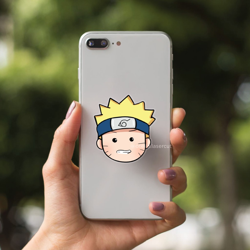 Griptok Naruto Sasuke Sakura Pop Stand Karakter Anime Phone Grip Socket HP Lucu Merchandise Lucu