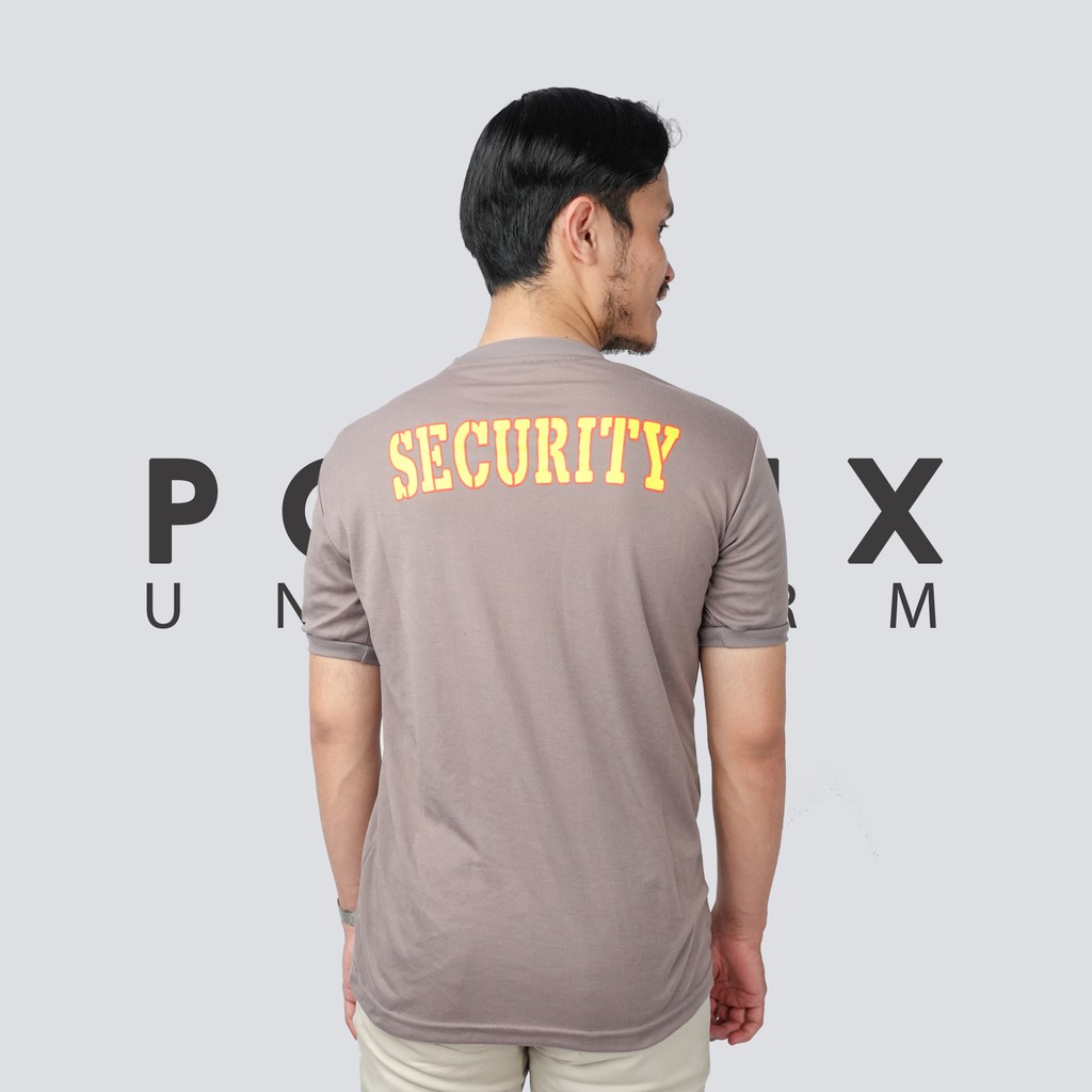 Kaos Dalam Dinas Security / Satpam Tangan Pendek Warna Coklat Hitam Navy Model Slimfit