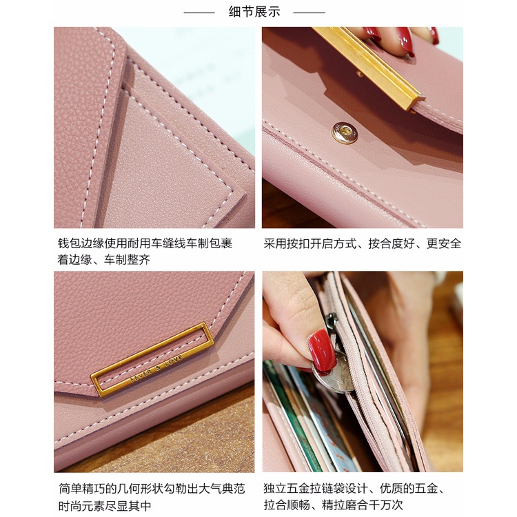 Khatin Dompet Panjang Premium Pria dan Wanita Import / Premium wallet / FEVER &amp; LOVE - 369