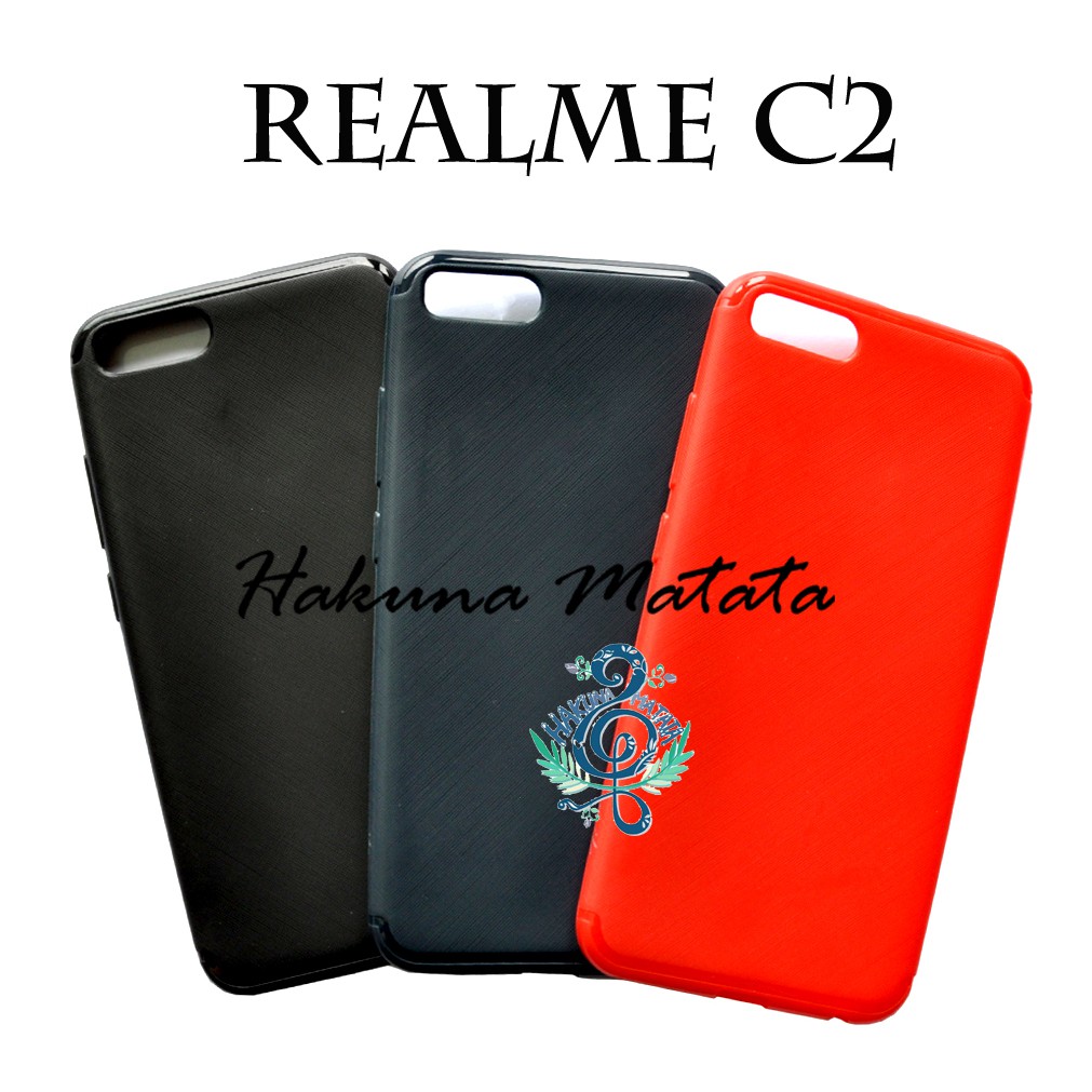 Soft Case Realme C2 Casing Cross