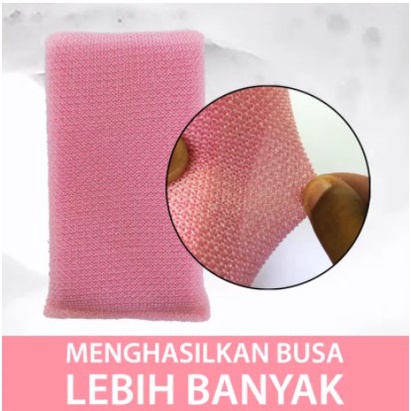 3M SCOTCH BRITE ID-60 ID60 Sabut Cuci Piring Spons Spon Jaring isi 1 Pcs PINK