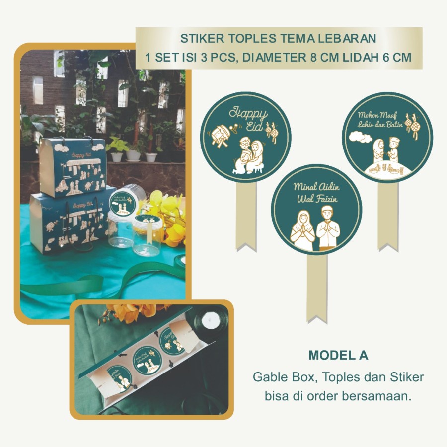 

STIKER 5 SET ISI 15pcs GABLE BOX LEBARAN IDUL FITRI