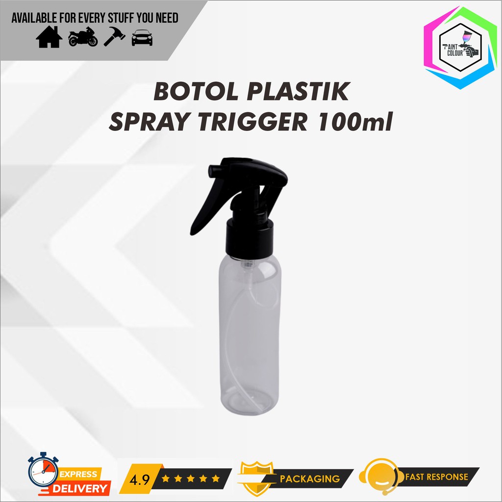 Botol Plastik Bening Spray Trigger 100ml