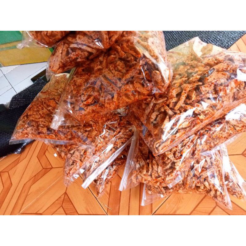

BASRENG setik aroma daun jeruk exstra pedas isi 1000grm/1kg
