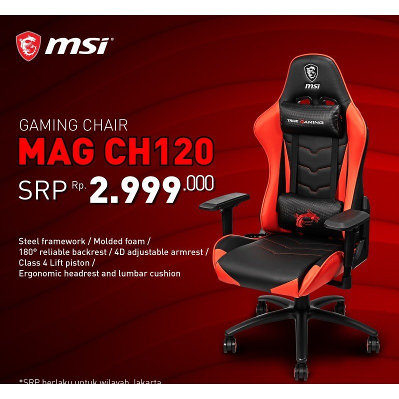 MSI MAG CH120 GAMING CHAIR