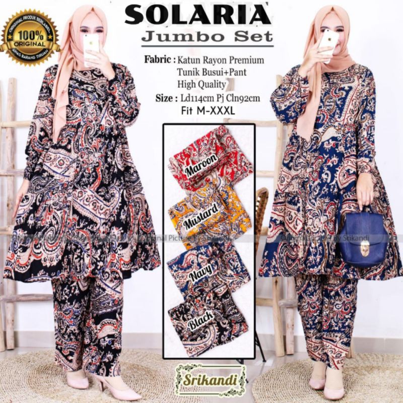 SOLARIA SETELAN MOTIF JUMBO BY CANTIQUE