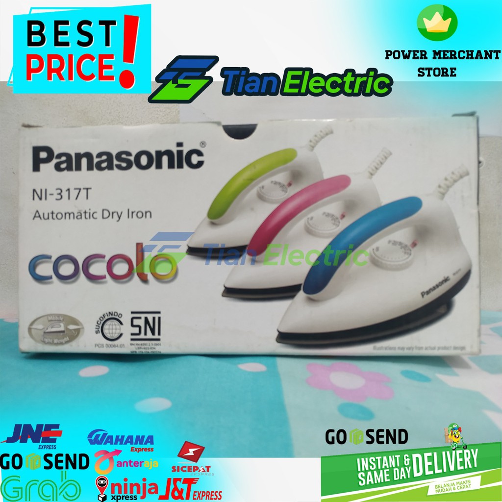 PANASONIC NI-317T Dry Iron / Setrika Listrik 300 Watt