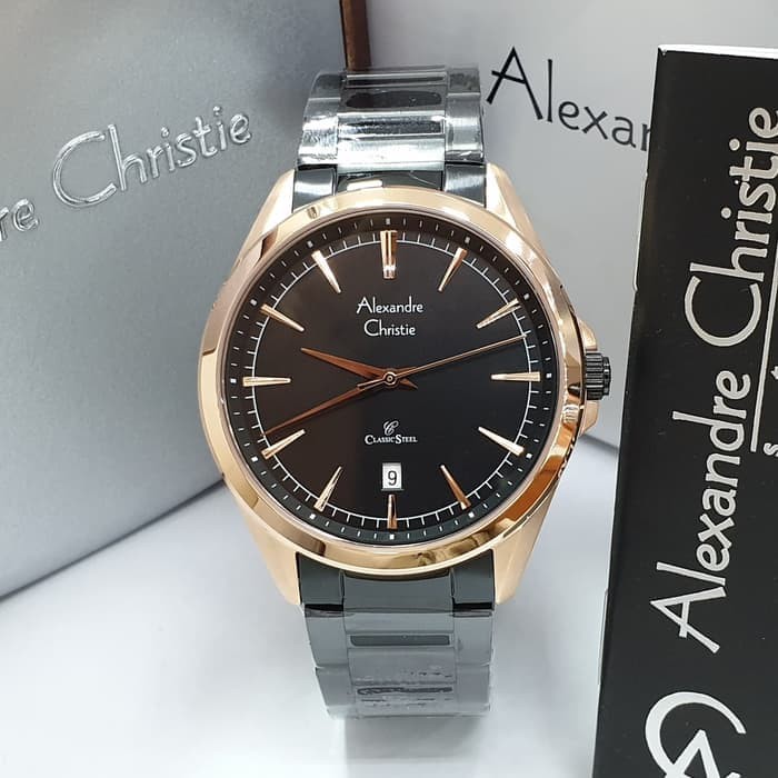 ORIGINAL Jam Tangan Pria Alexandre Christie AC 8580 / AC8580 Garansi 1 Tahun