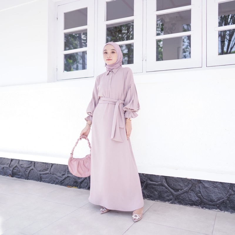 LOCANA LABEL CASSY DRESS-Plum new