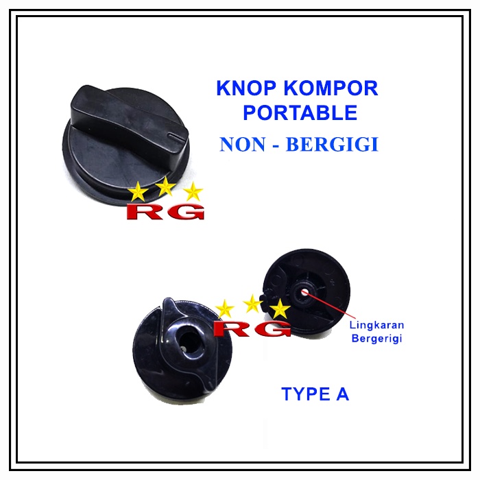 KNOP KOMPOR PORTABLE SETENGAH LINGKARAN - TOMBOL PUTARAN KOMPOR GAS