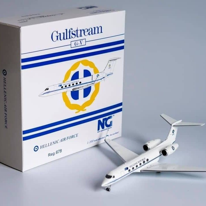 Diecast Greece Air Force Gulfstream G-V 678 NG Model 1:200