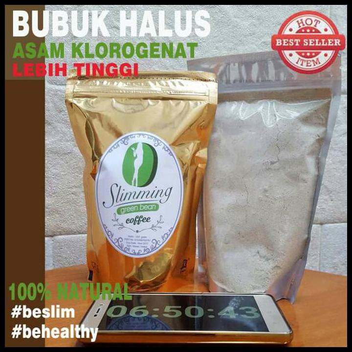 

hwdp kopi hijau diet langsing slimming green bean coffee bubuk halus 250gr axtb