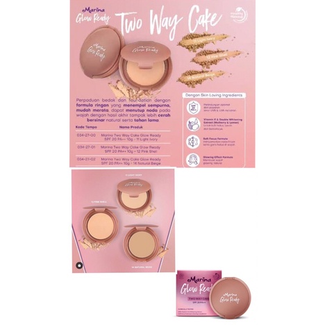 MARINA GLOW READY TWO WAY CAKE SPF 20 PA +++