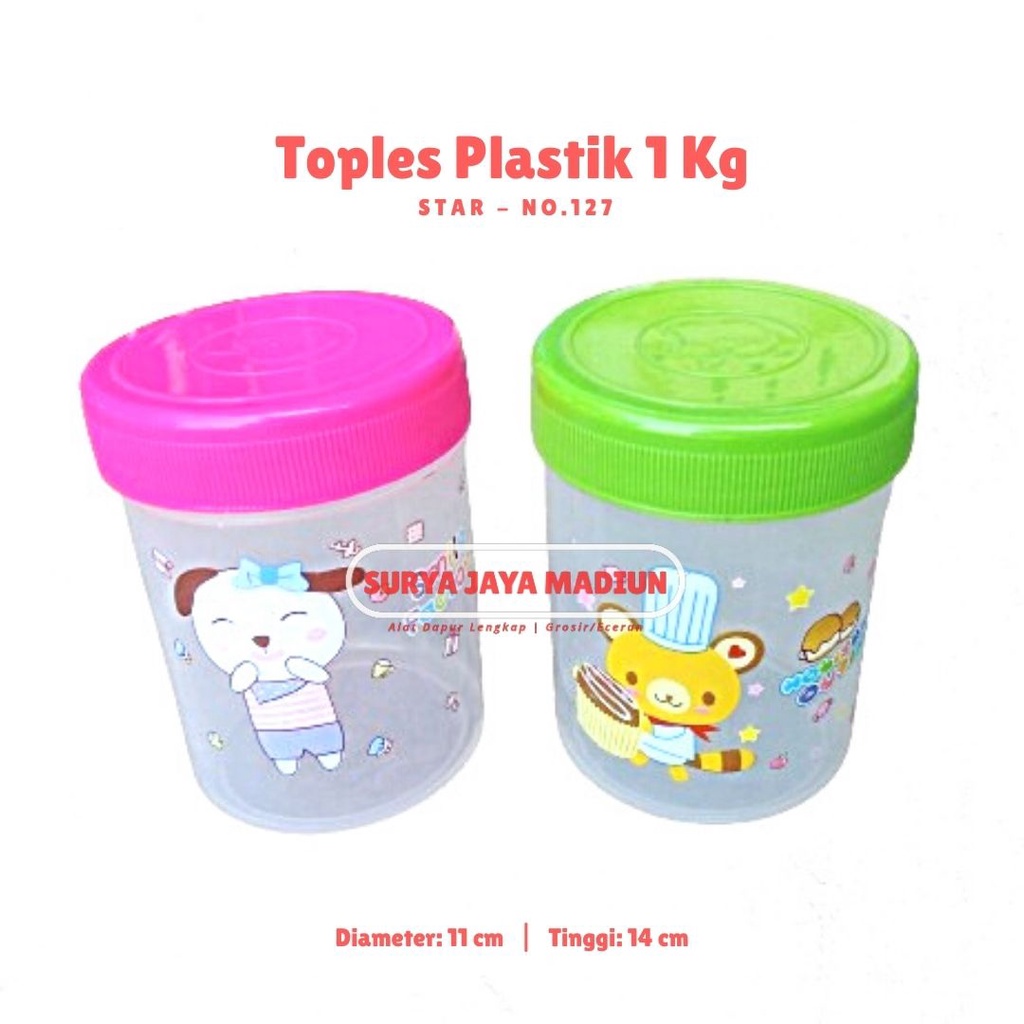 Toples Plastik 1 Kg | Toples Kecil