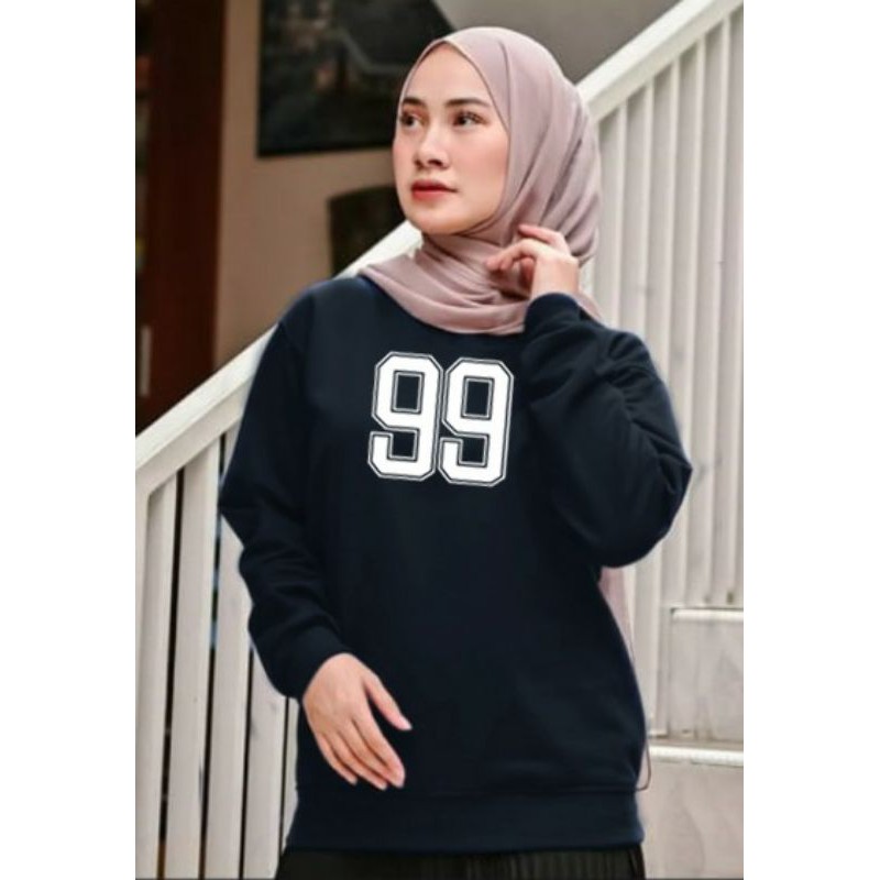 Kaos Lengan Panjang 99 / Kaos Sweatshirt / Atasan Wanita / Atasan Wanita Lengan Panjang