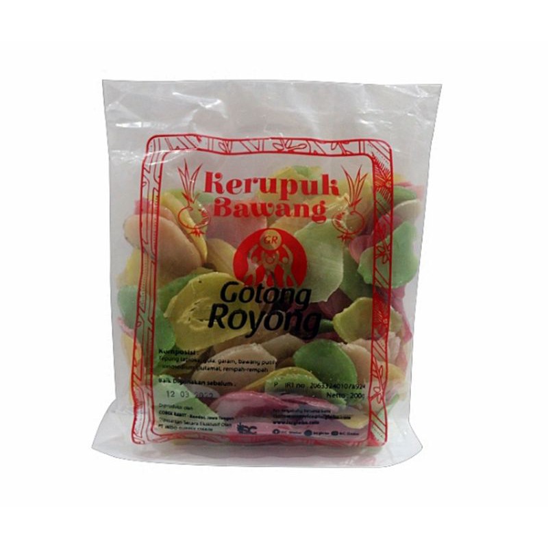 

Kerupuk Bawang Warna (200 gr)