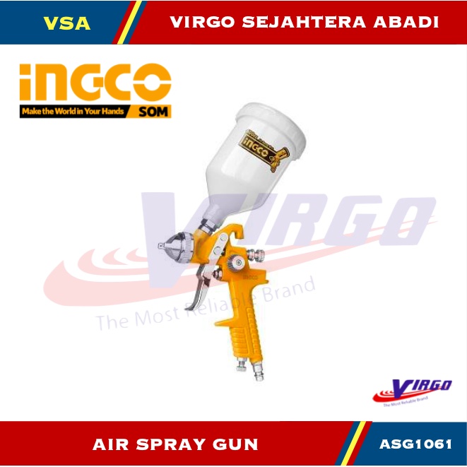 asg1061 air spray gun hvlp mesin semprot semprotan angin cat ingco tabung atas 600cc hvlp 600 cc