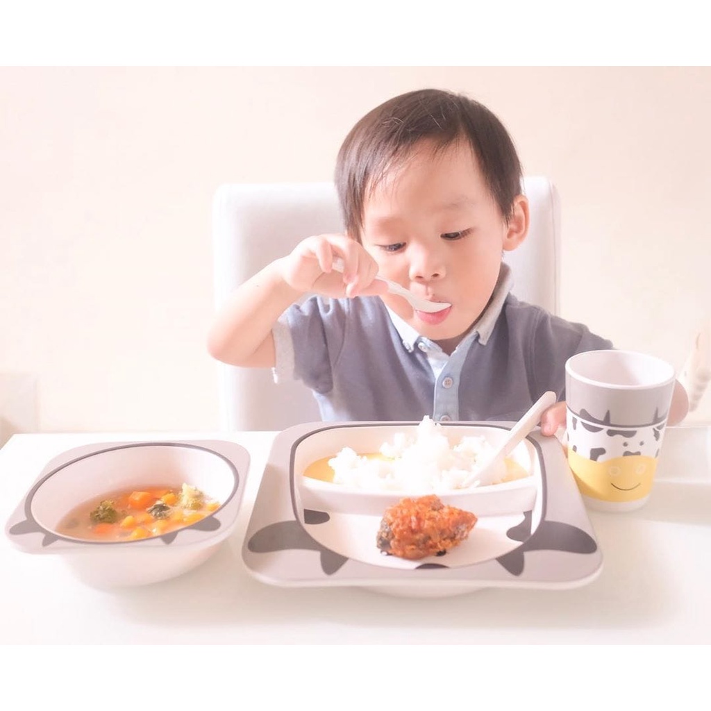 BABIESFIRST Bamboo Fiber Kids Feeding Set Children Dining Set Alat Makan Anak Organik Eco Friendly