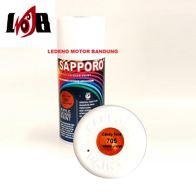 Sapporo 705 Yamaha Orange Cat Semprot Aerosol Paint Candy Tone