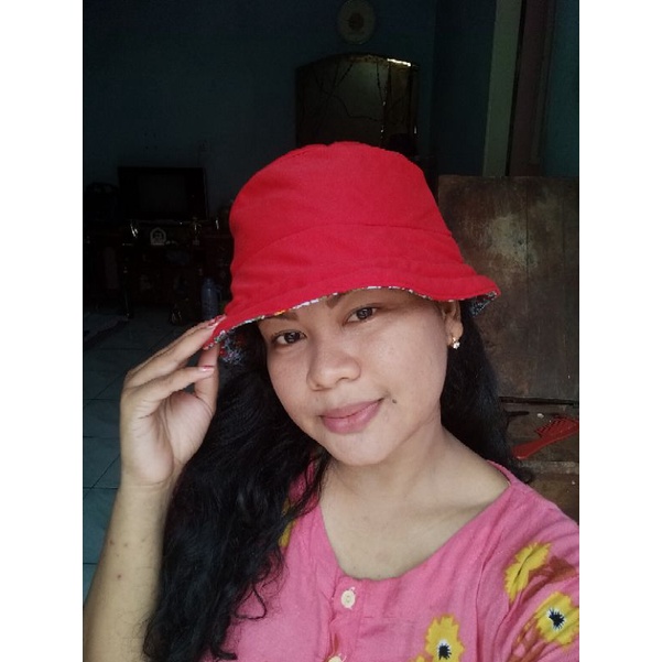 BUCKET HAT KOMBINASI/TOPI PANTAI